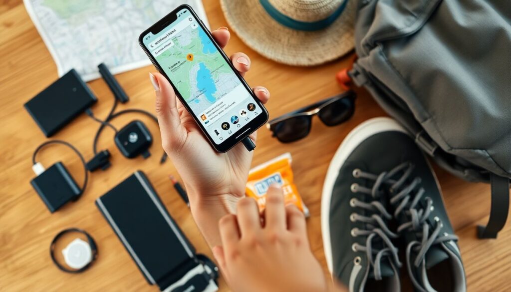 Путешествие по национальному парку Плитвицкие озера в Хорватии - иллюстрация