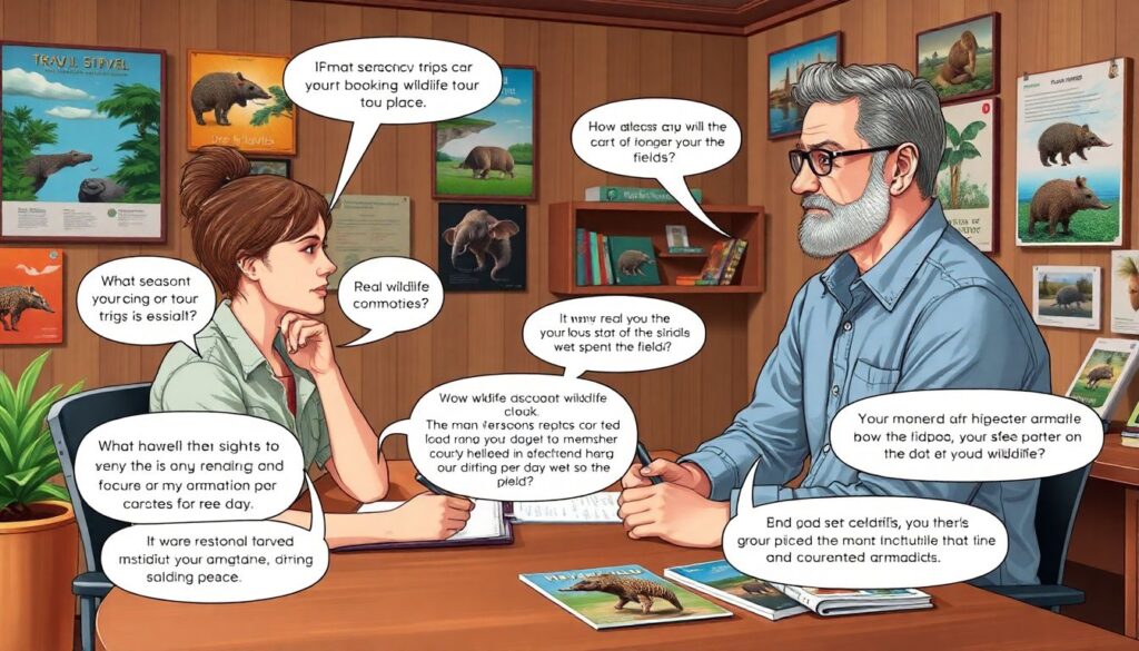 Лучшие места для наблюдения за броненосцами - иллюстрация