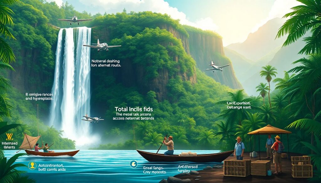 Путешествие в Венесуэлу: водопад Анхель - иллюстрация