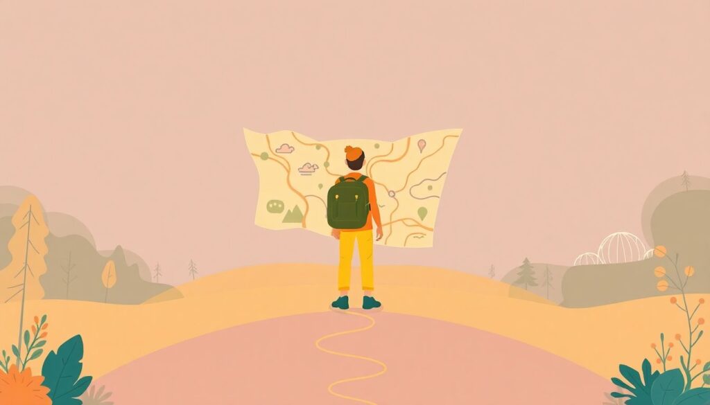 Как найти баланс между планированием и спонтанностью в путешествии - иллюстрация