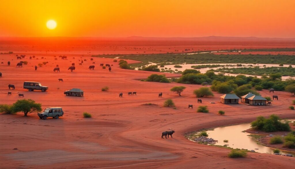 Путешествие в Ботсвану: пустыня Калахари - иллюстрация