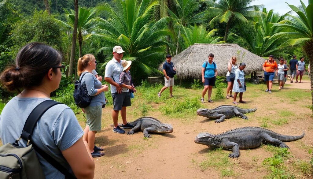 Лучшие места для наблюдения за варанами Комодо - иллюстрация