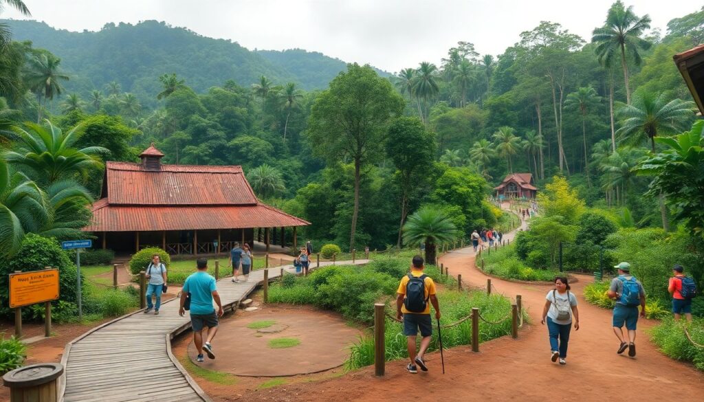 Путешествие в Малайзию: национальный парк Таман-Негара - иллюстрация