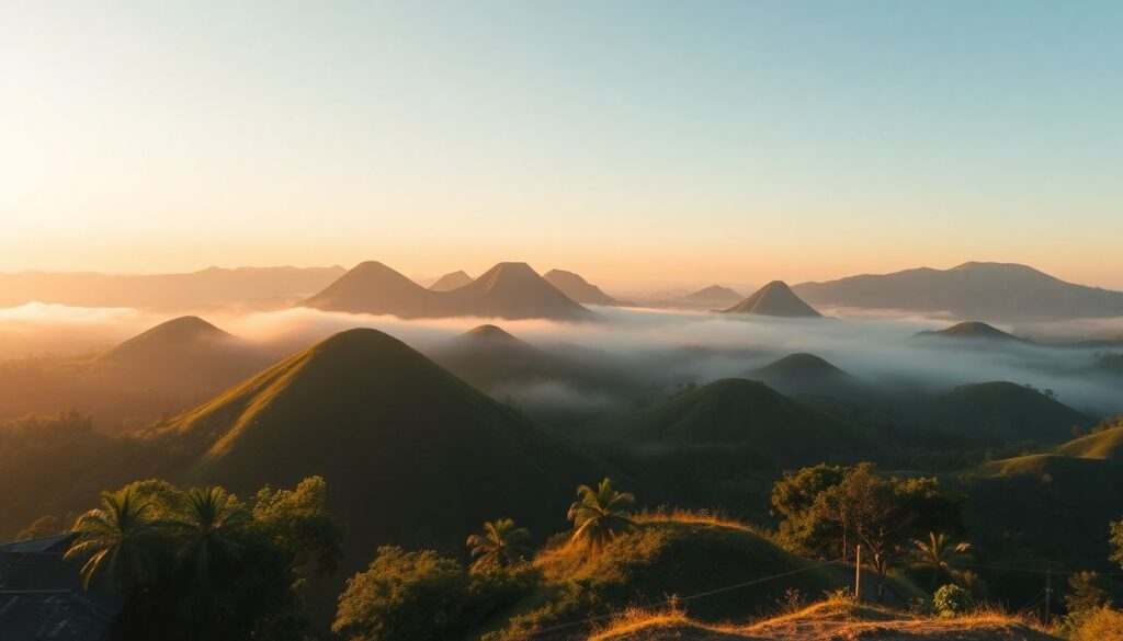 Путешествие на Филиппины: шоколадные холмы острова Бохоль - иллюстрация