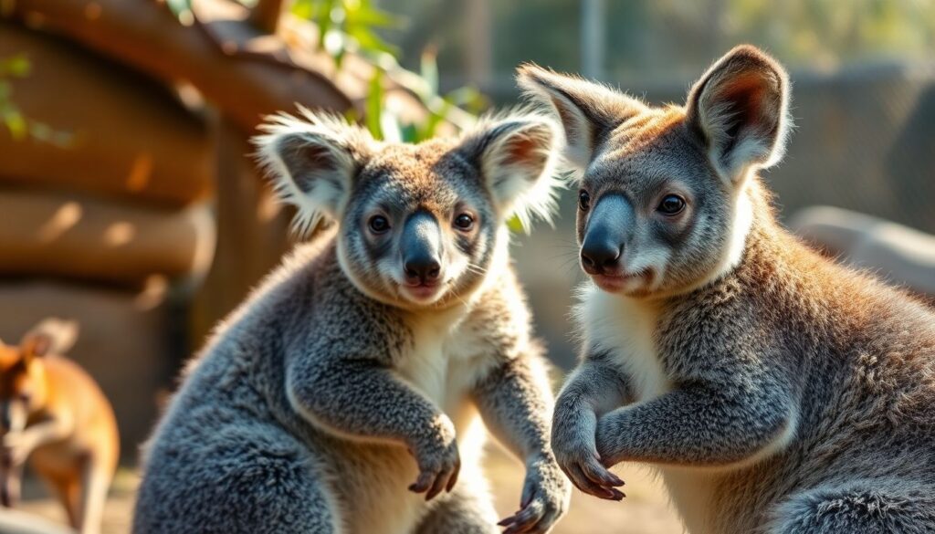 Лучшие места для наблюдения за коалами и кенгуру - иллюстрация