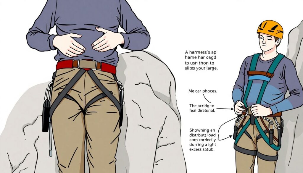 Как выбрать и использовать обвязку для скалолазания - иллюстрация