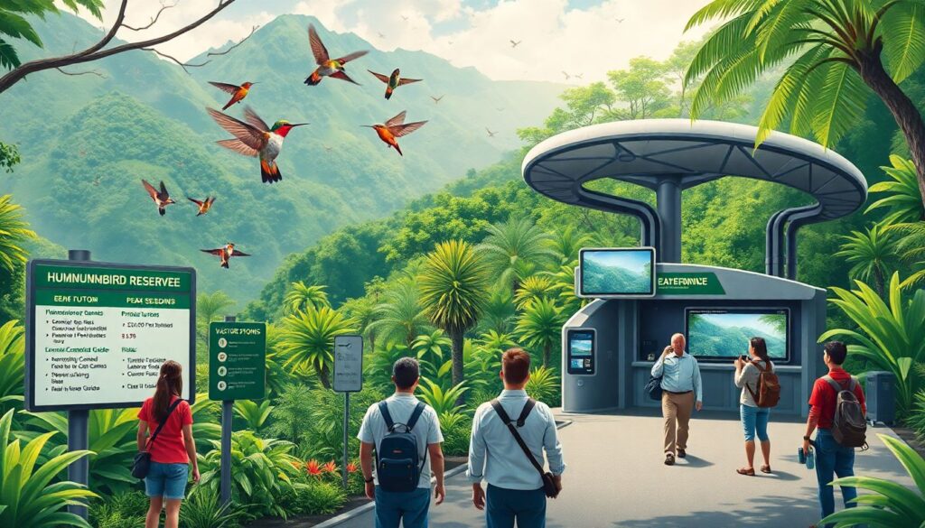 Лучшие места для наблюдения за колибри - иллюстрация