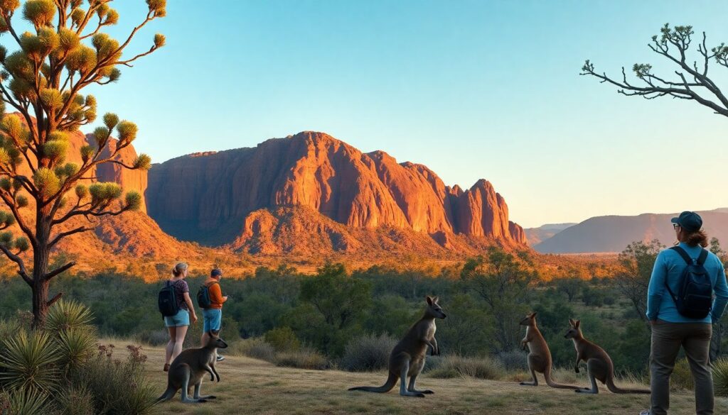 Лучшие места для наблюдения за коалами и кенгуру - иллюстрация