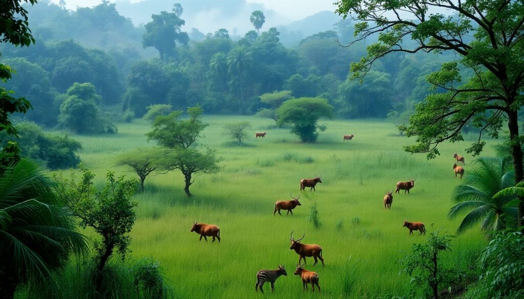 Путешествие в Непал: национальный парк Читван - иллюстрация