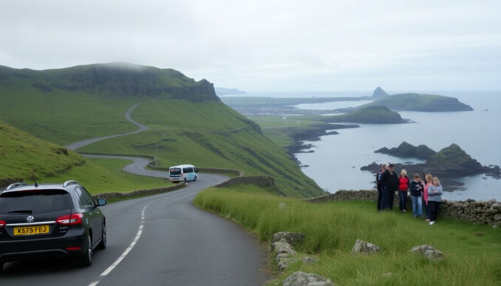 Путешествие по Дороге гигантов в Северной Ирландии - иллюстрация