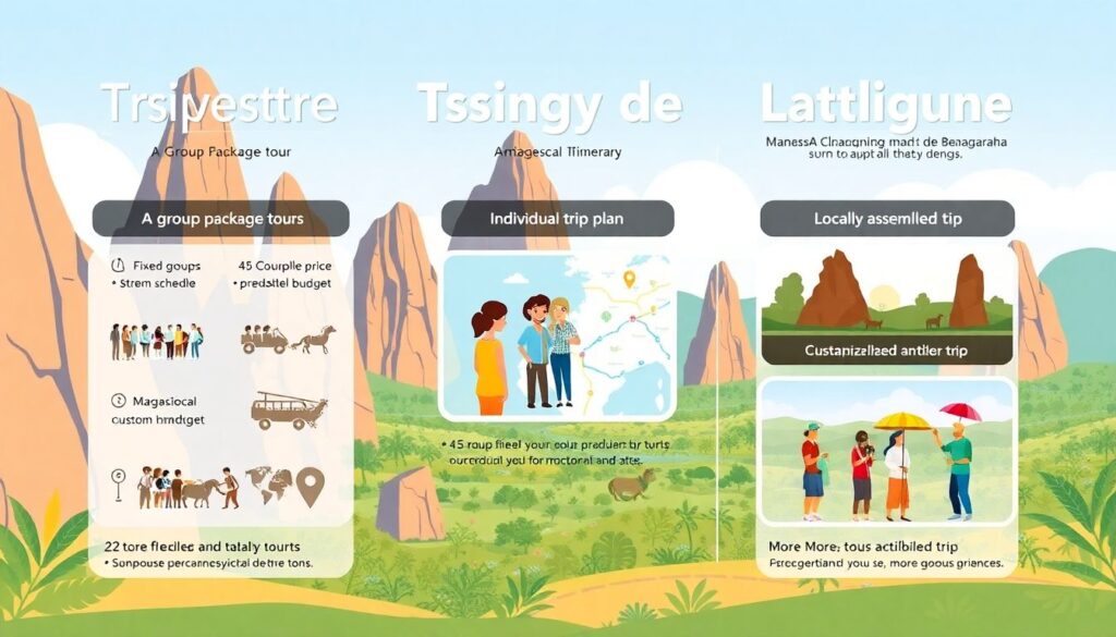 Путешествие на Мадагаскар: каменный лес Цинги-де-Бемараха - иллюстрация
