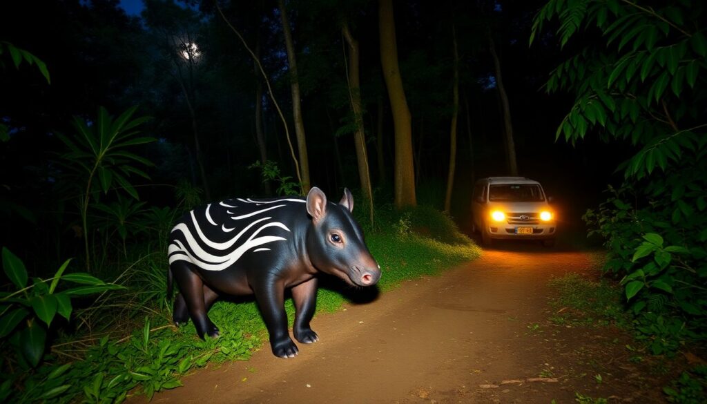 Лучшие места для наблюдения за тапирами - иллюстрация